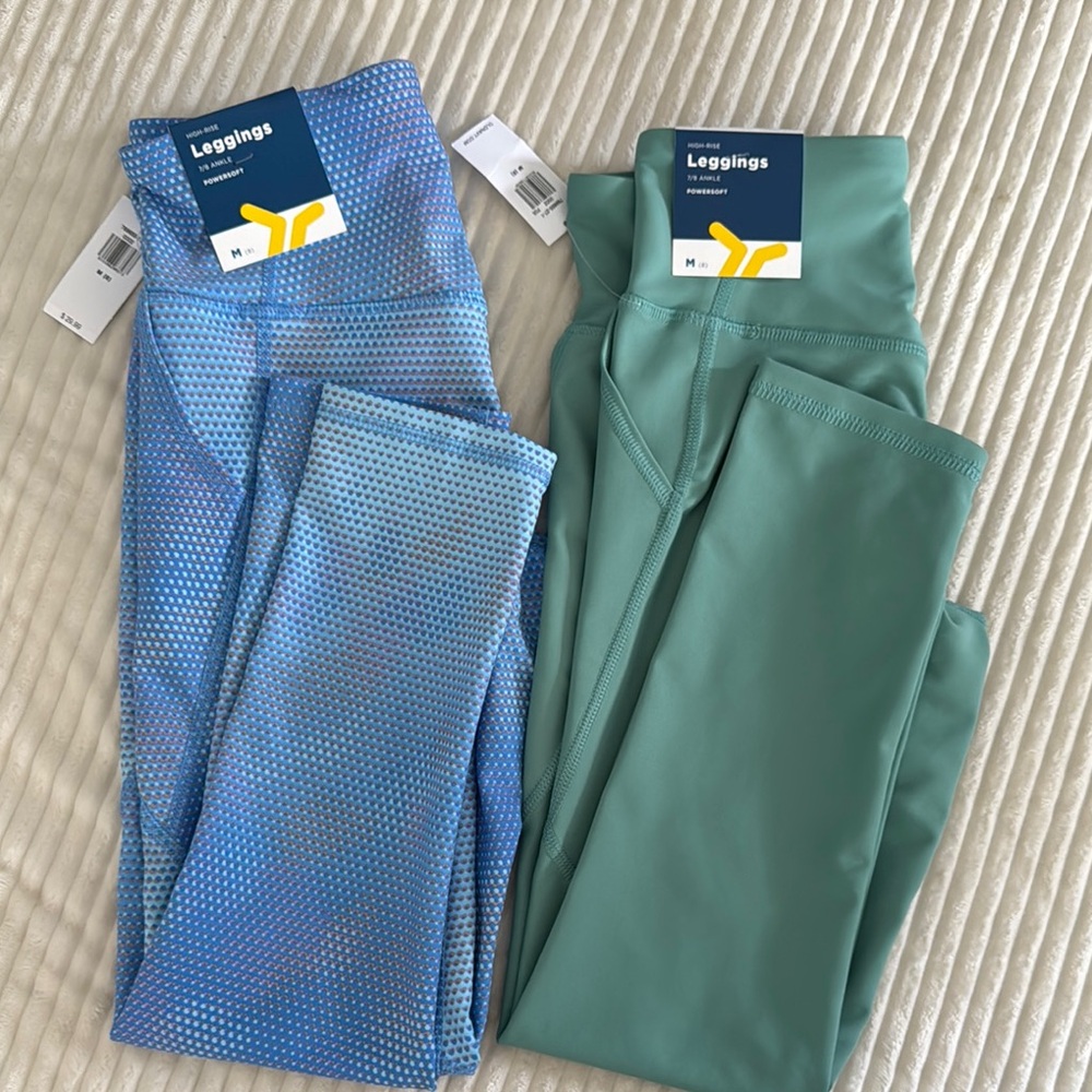 Old Navy Girls Blue and Green Leggings Set - Size 8 NWT!!!